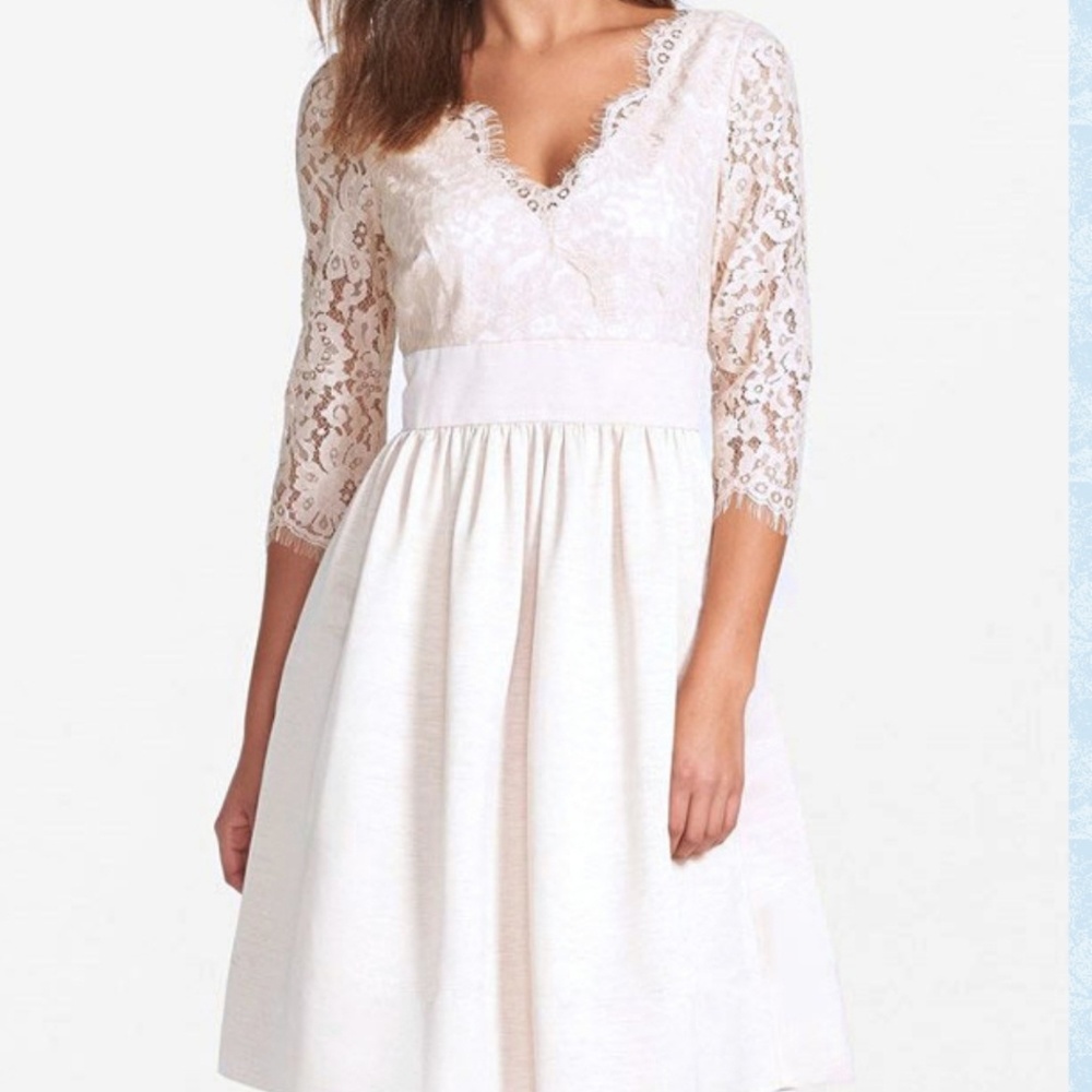 Eliza J Lace Fit and Flare Dress from Nordstrom, 6